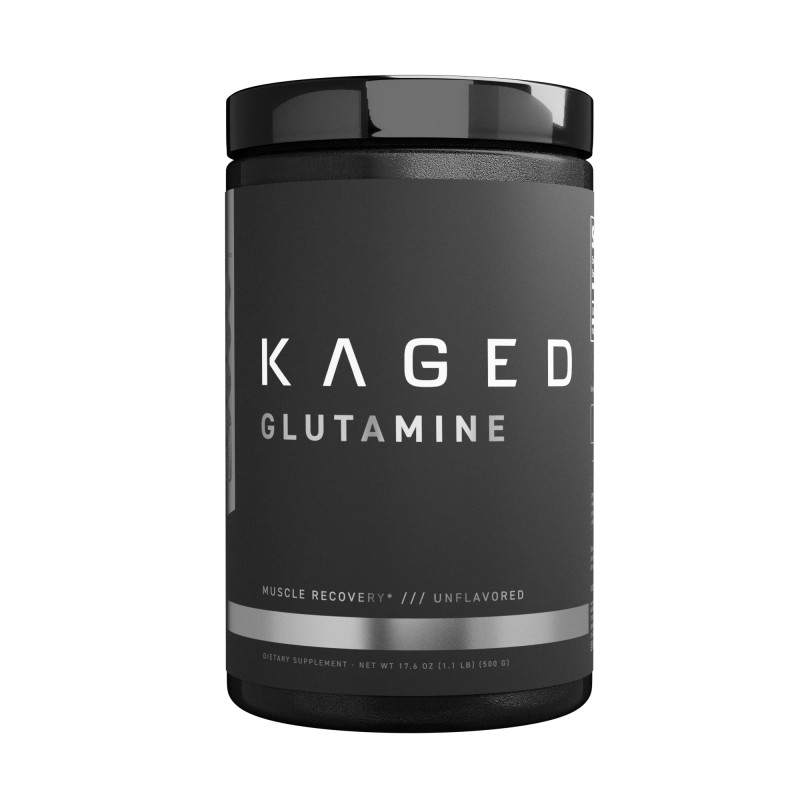 KAGED L-Glutamine Powder 500 Gm Dietary Supplement - (Unflavored)  500gm