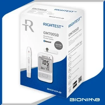 Rightest Bionime Blood Glucose monitor GS-700  Pack