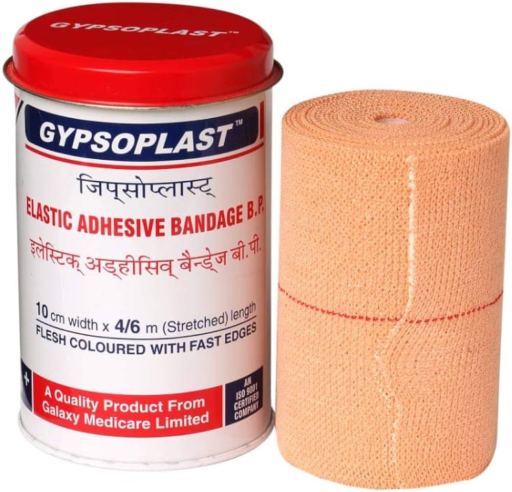 Gypsoplast Elastic Adhesive Bandage B.P (10Cm X 4/6M) - Tape