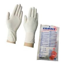 Comfit Surgical Hand Gloves 1 Pair Powdered Latex Gloves Original Malaysian6'',6.5'',7'', 7.5" Gloves