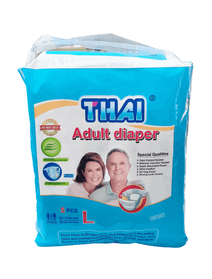 Thai Adult Diaper Belt System-L 5'S Pack