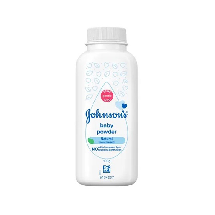 Johnsons Baby Powder Natural Plant Based 100g
