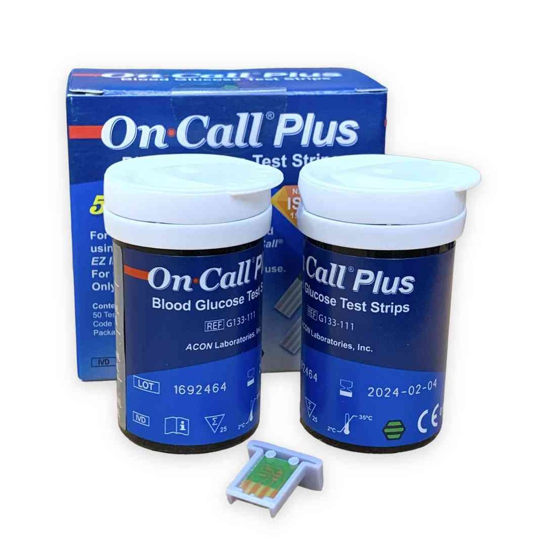 On Call Plus Blood Glucose Test Strip - 50pcs