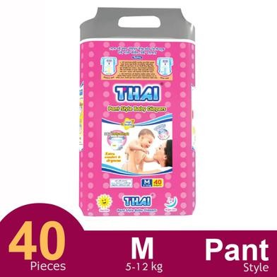 Thai Pant Style Baby Diaper-M 40'S Pack