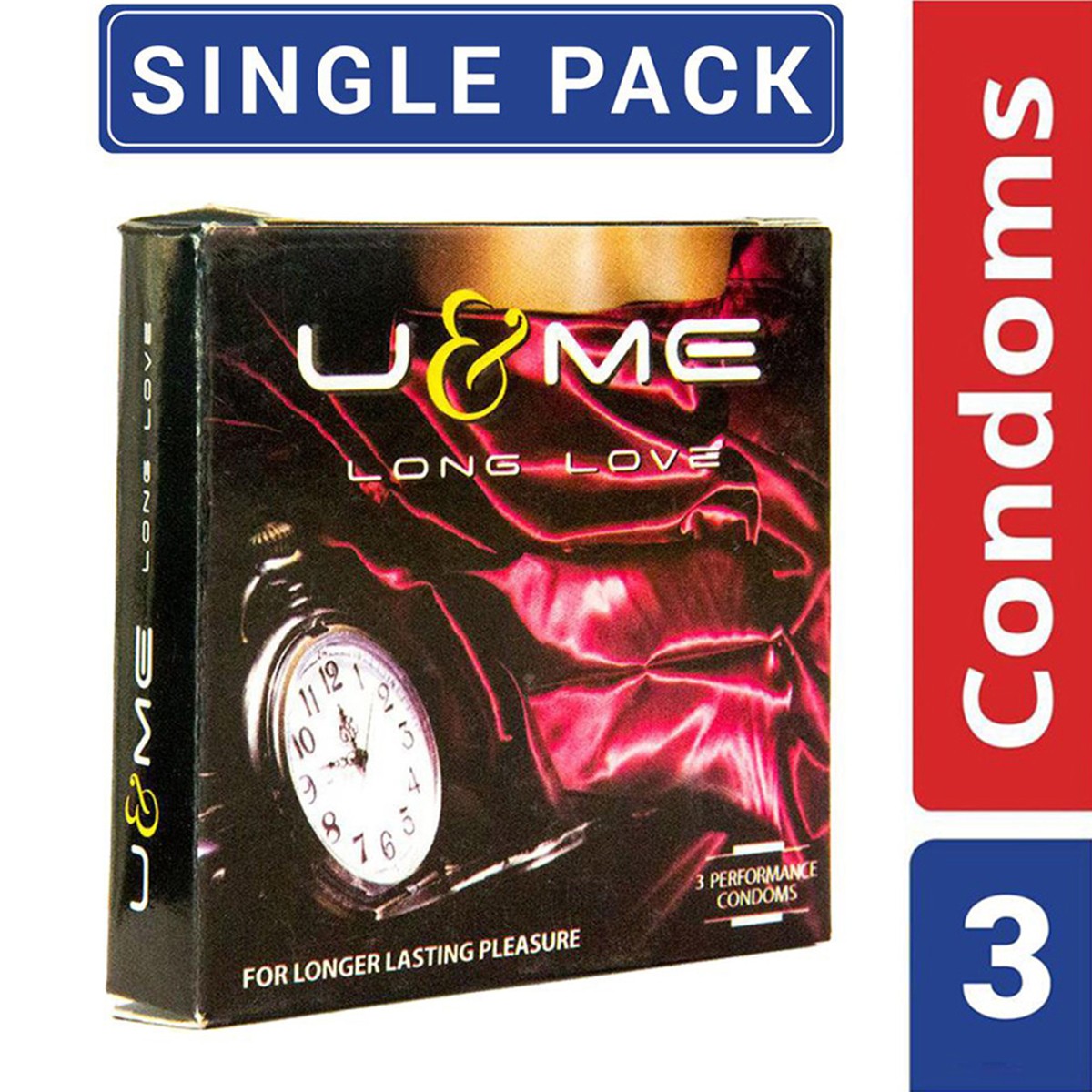 U & ME Long Love Condom 3'S Pack