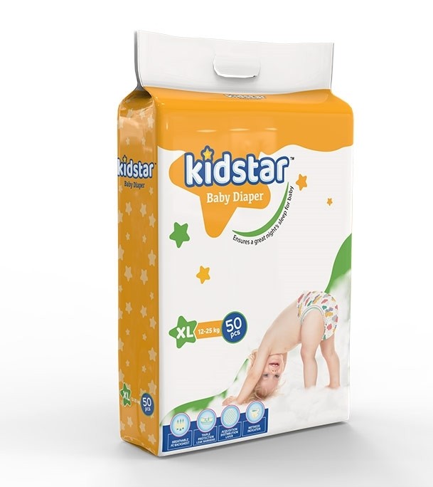 Kidstar Baby Diaper XL 50'S Pack