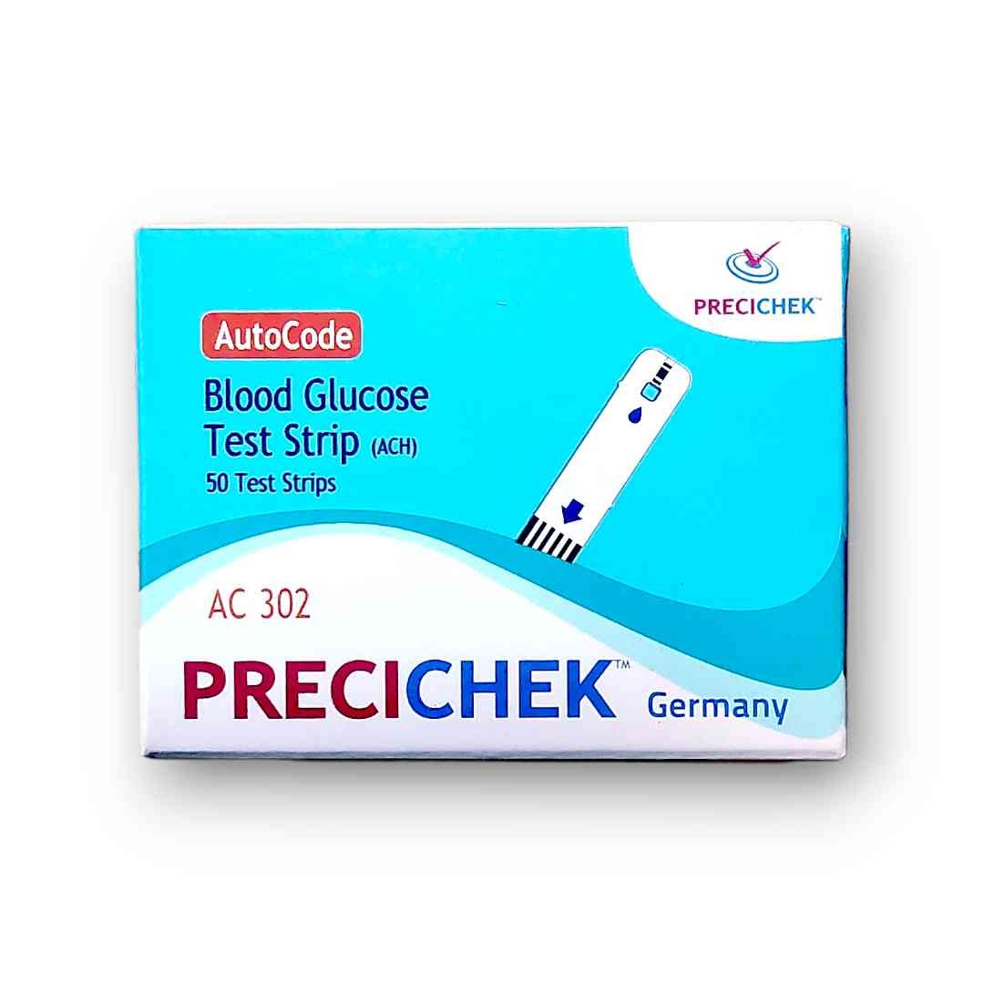 PRECICHEK AC-302 Blood Glucose Test Strips - 50 Pcs