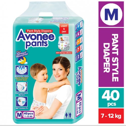 Avonee Pant Style Diaper 40'M Pack (M)