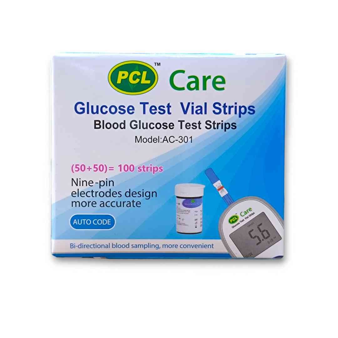PCL Care (AC-301) Blood Glucose Test Strips 100/Pcs
