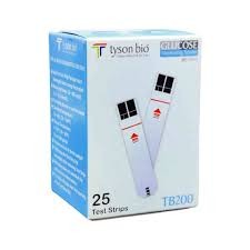 Tyson Bio TB200 Blood Glucose Test Strip - 25 Pcs