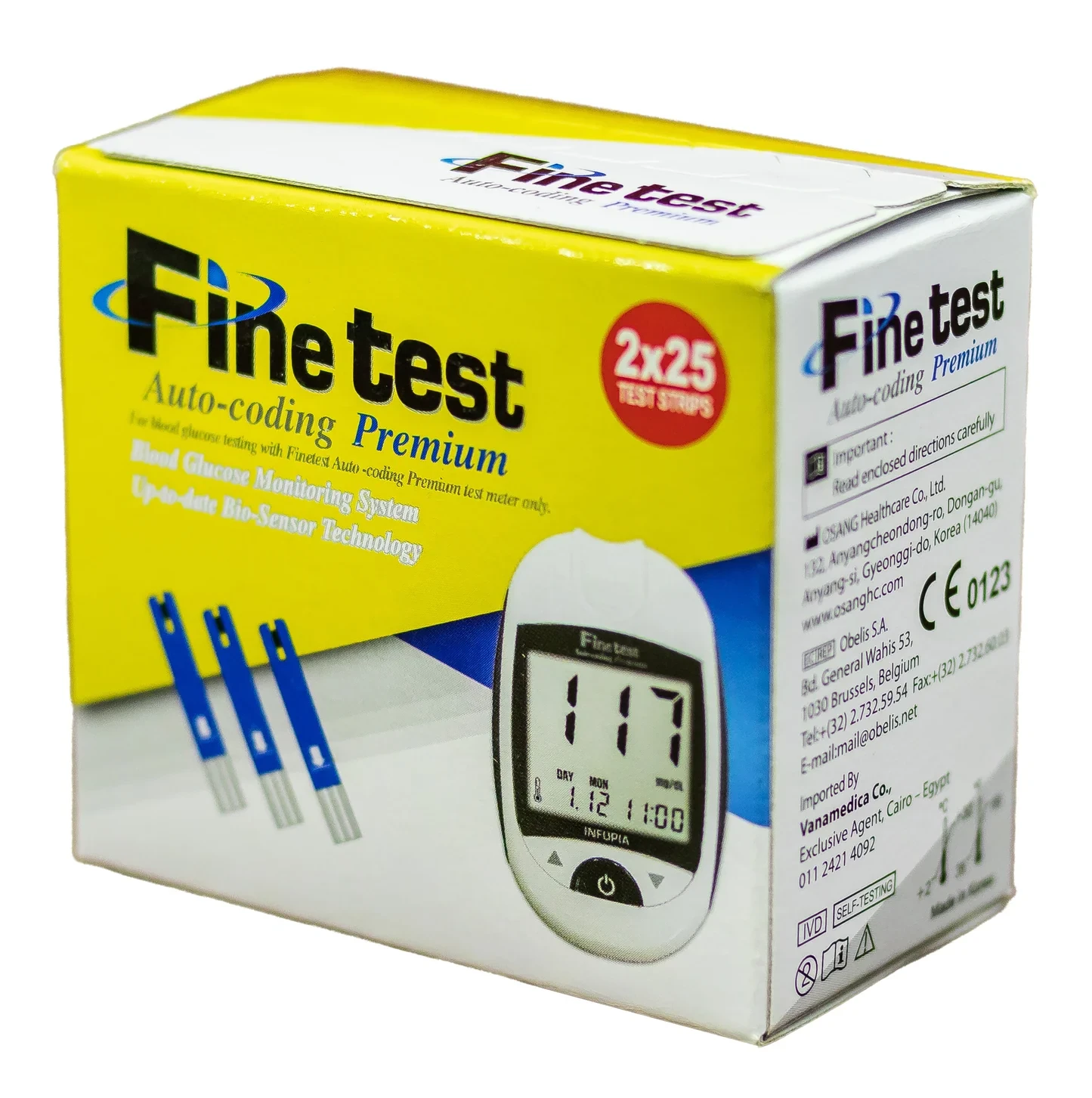 Fine Test Blood Glucose Test Strips – 50 Strips