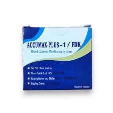 Accumax Plus-1 Blood Glucose Test Strip 50 Strips