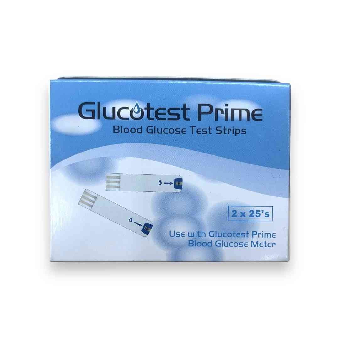 Glucotest Prime Blood Glucose Test Strip - 50 pcs
