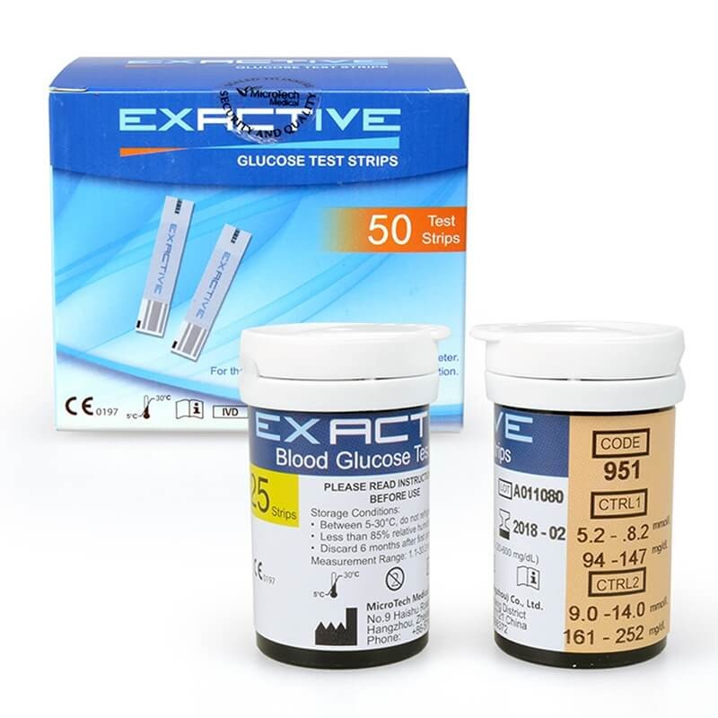 Exactive Vital Glucose Test Strip (50 Test)