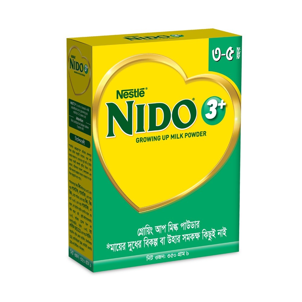 Nestlé Nido 3+ Milk Powder (3-5 Years) Milk - (350gm)
